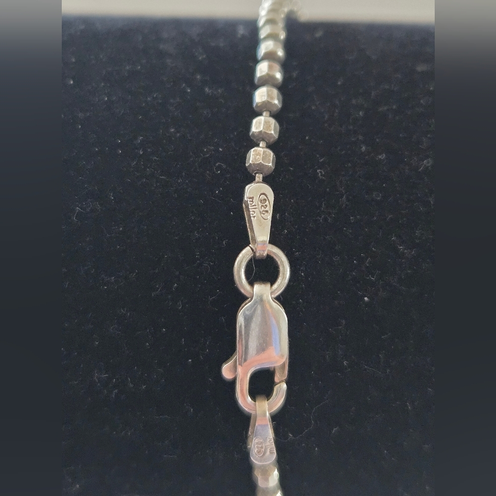 Milor Faceted Bead Bracelet - Silver - Picture 3 of 12